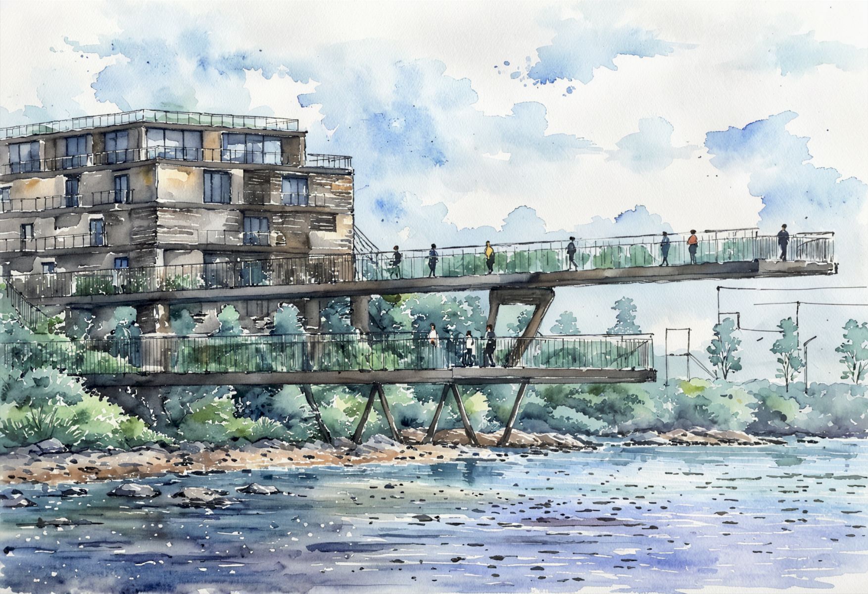Vue passerelles et belv&eacute;d&egrave;res