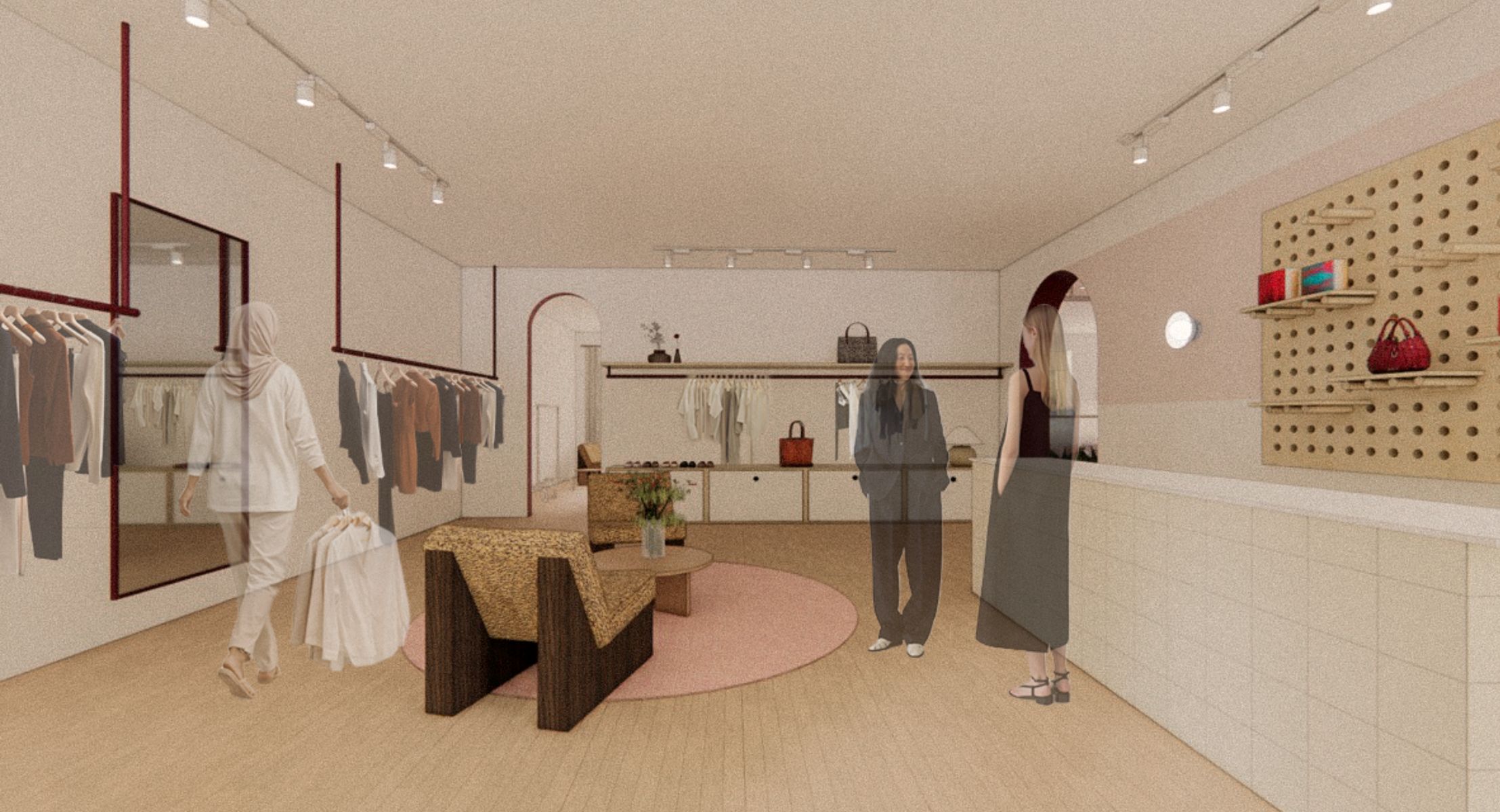 Boutique - ouverte sur le quartier, elle est aliment&eacute;e par les dons et le r&eacute;emploi.