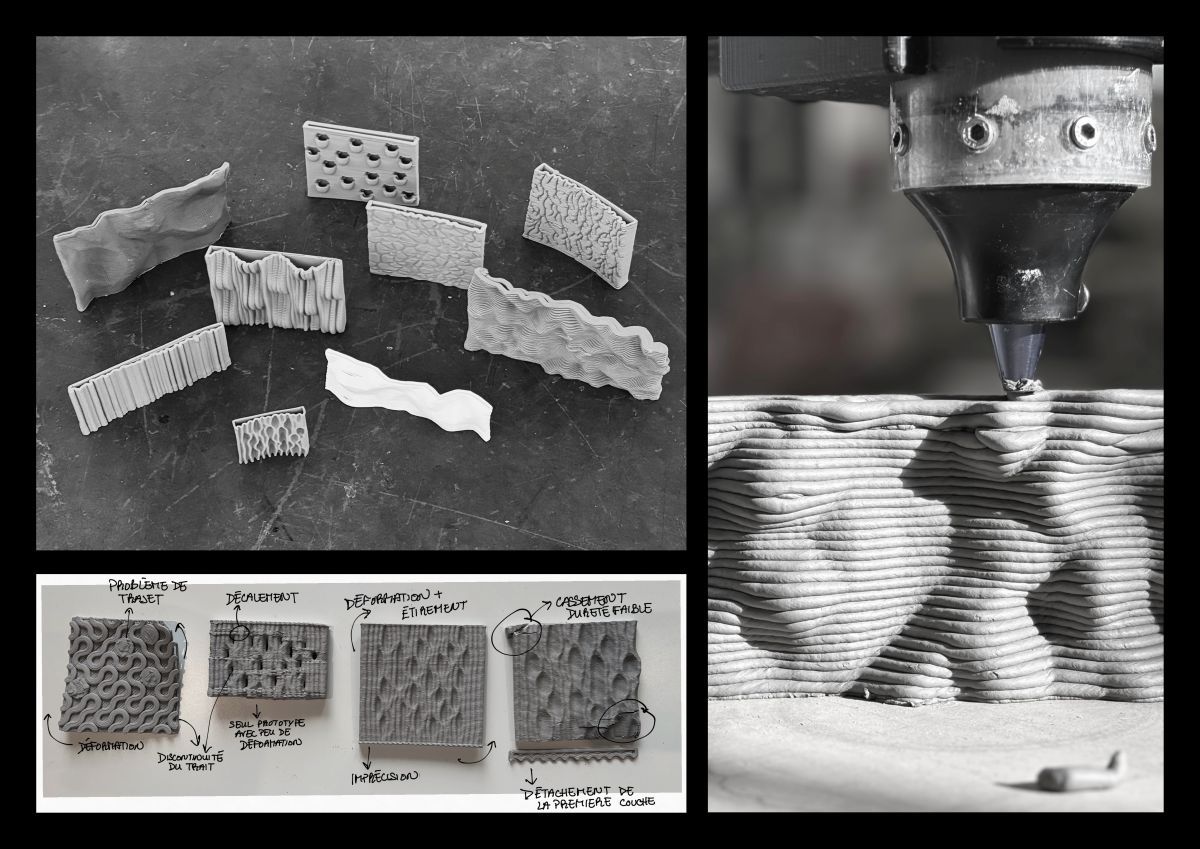 Prototypage d'impression 3D d'argile