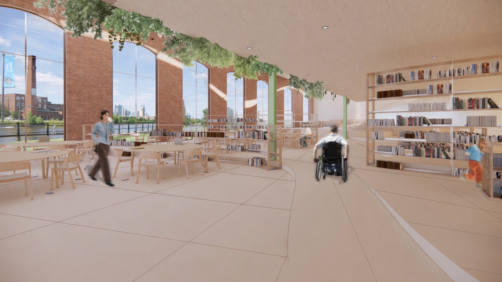 Espace de travail et rampes