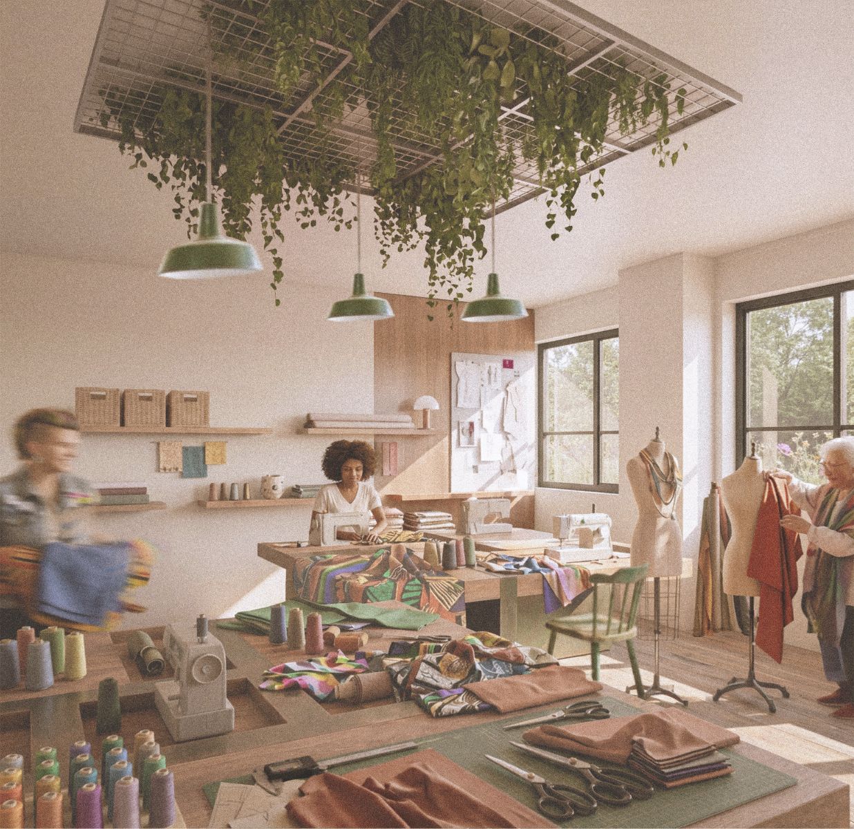 Mon tiers-lieu, le coeur de mon projet, un atelier couture qui se transforme en friperie, offrant ainsi &agrave; ses membres un espace pour se d&eacute;couvrir mais aussi pour se r&eacute;inventer !