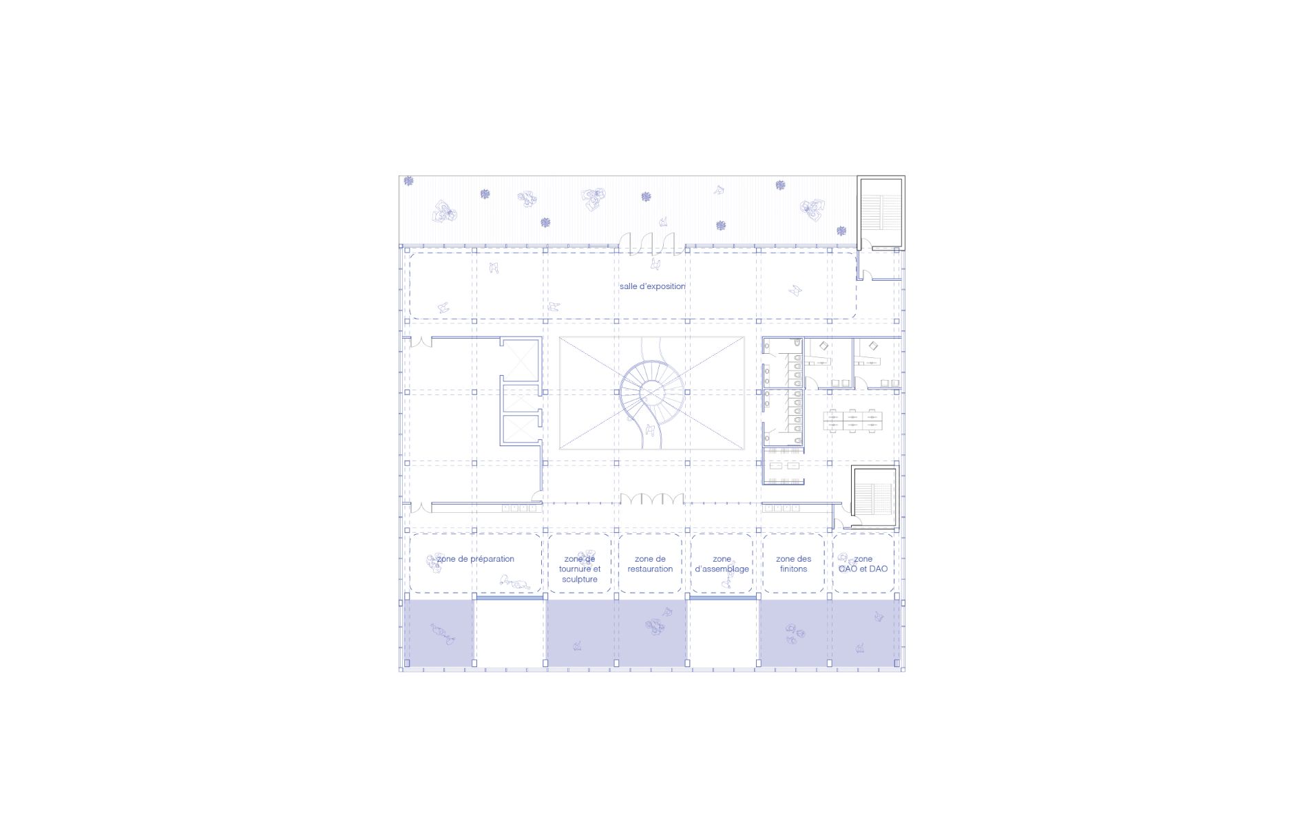 Plan du 4e &eacute;tage