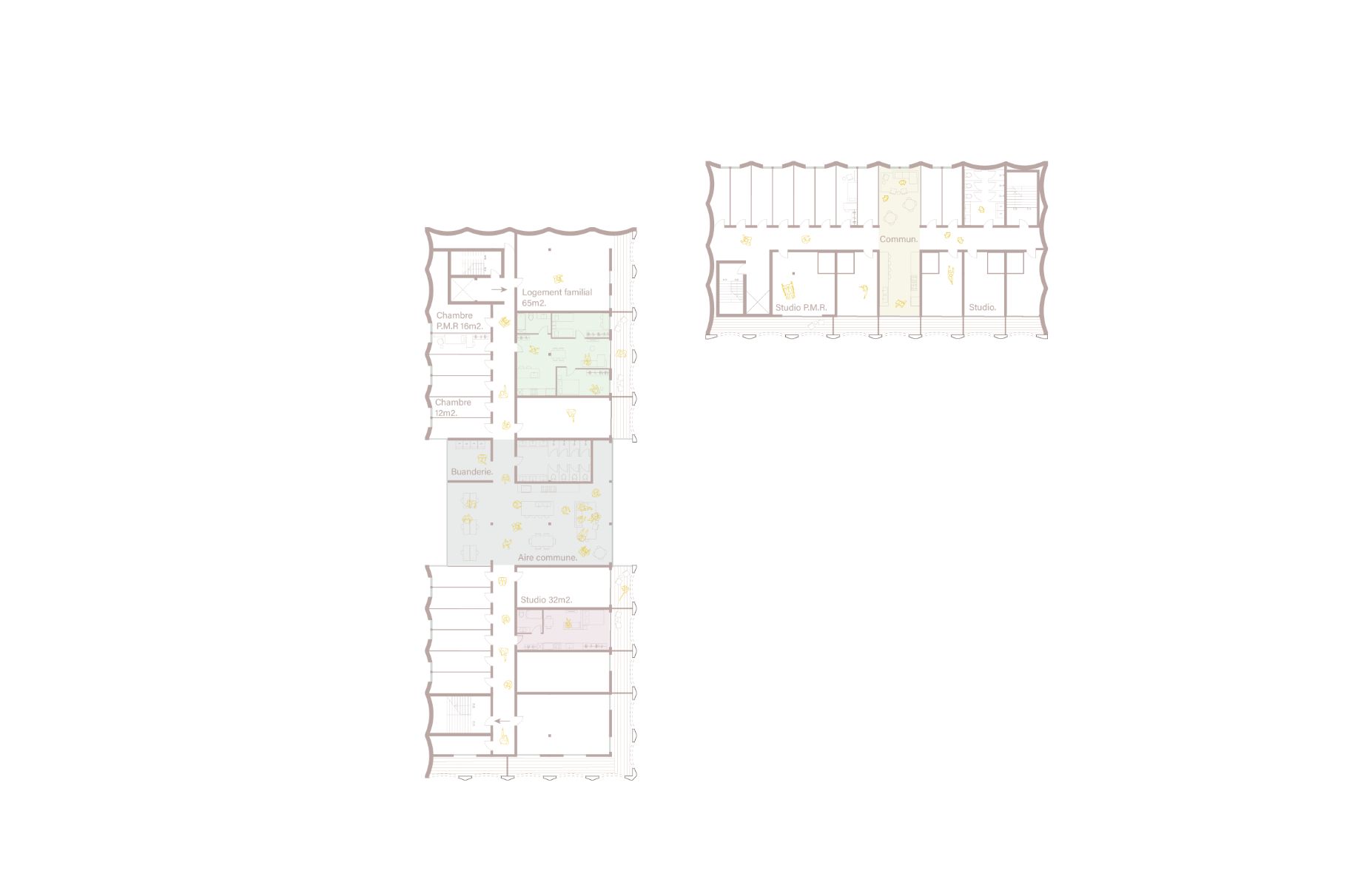 Plan des logements immigrants
