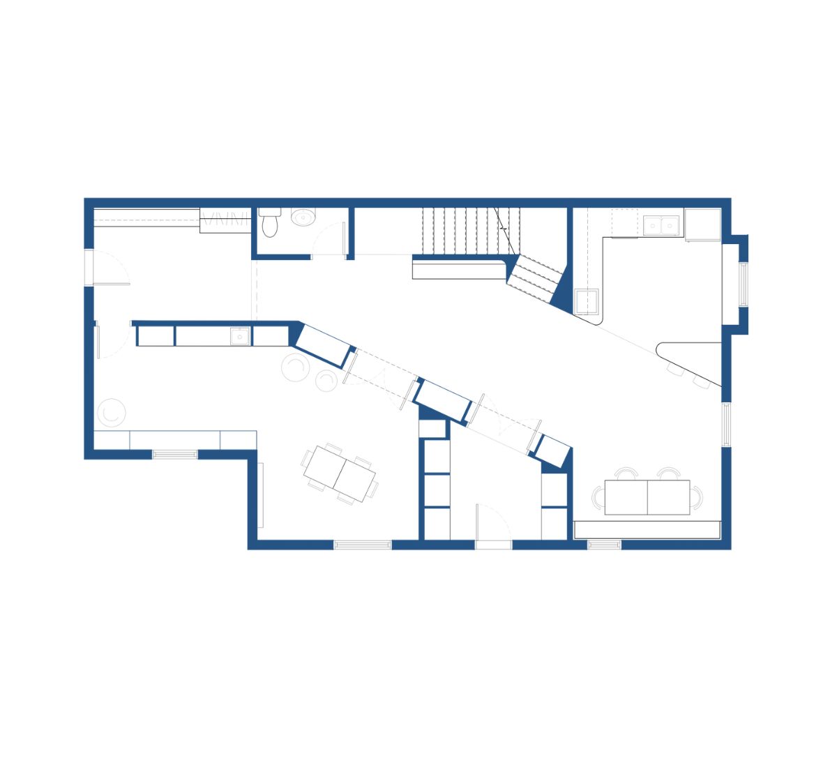 Plan du rez-de-chauss&eacute;e
