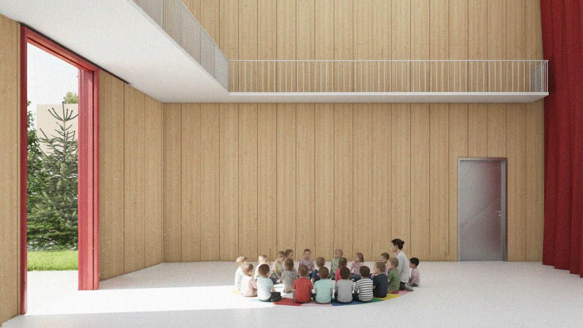 Petite salle pouvant accueillir des groupes en bas &acirc;ges