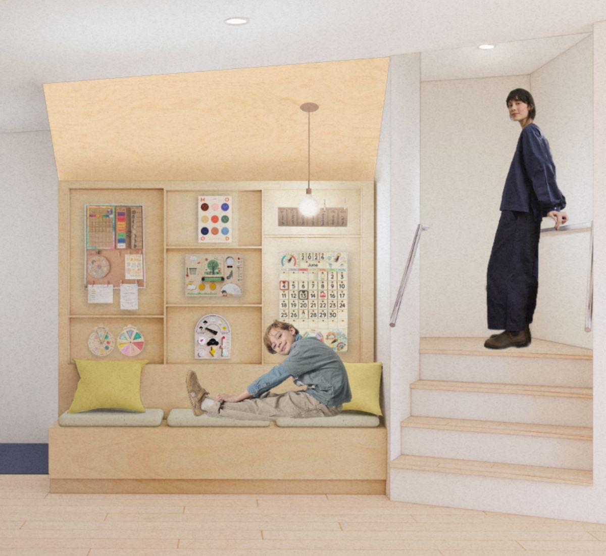 Espace rep&egrave;re au c&oelig;ur du foyer