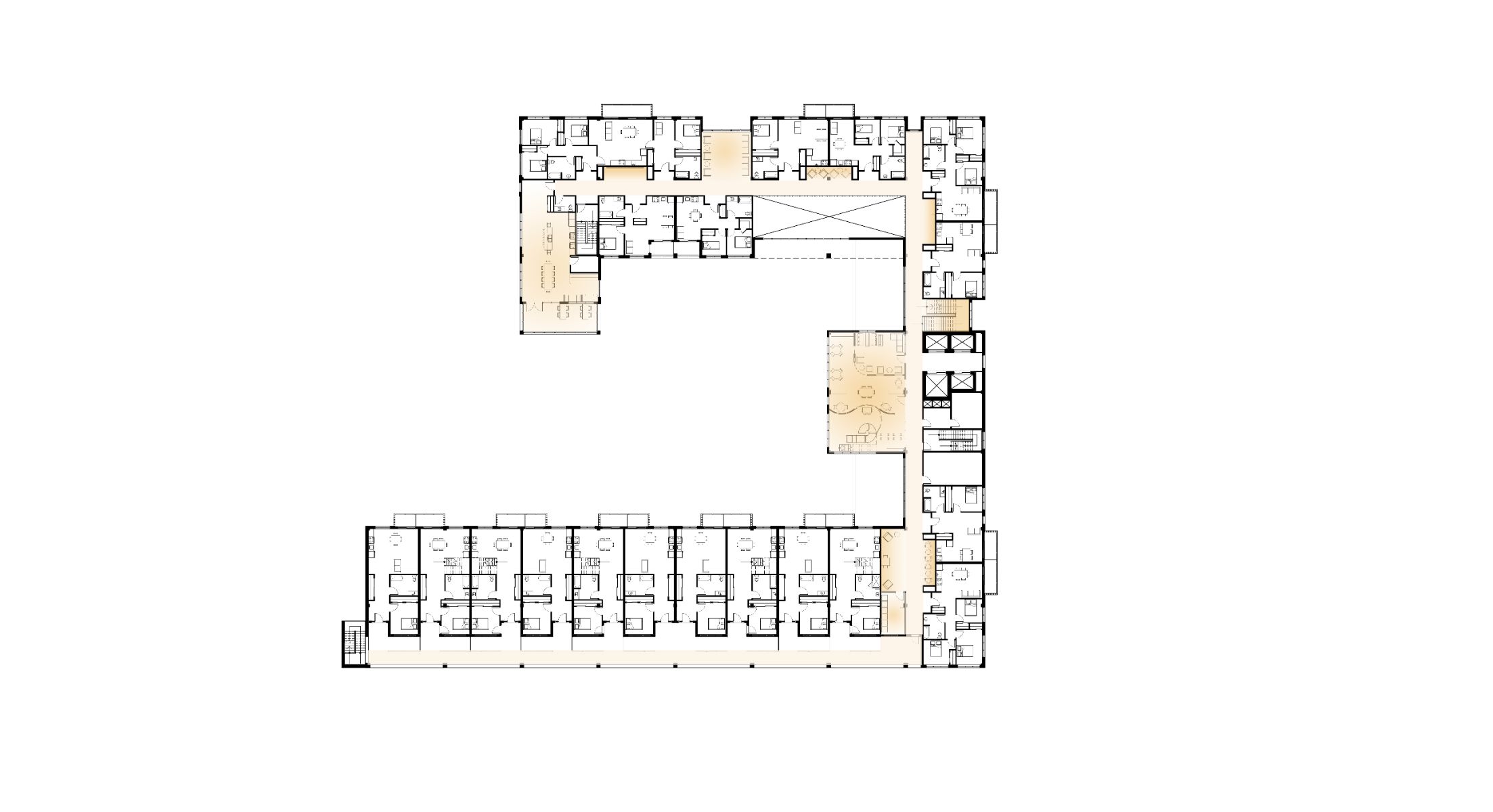 Plan de l'&eacute;tage type