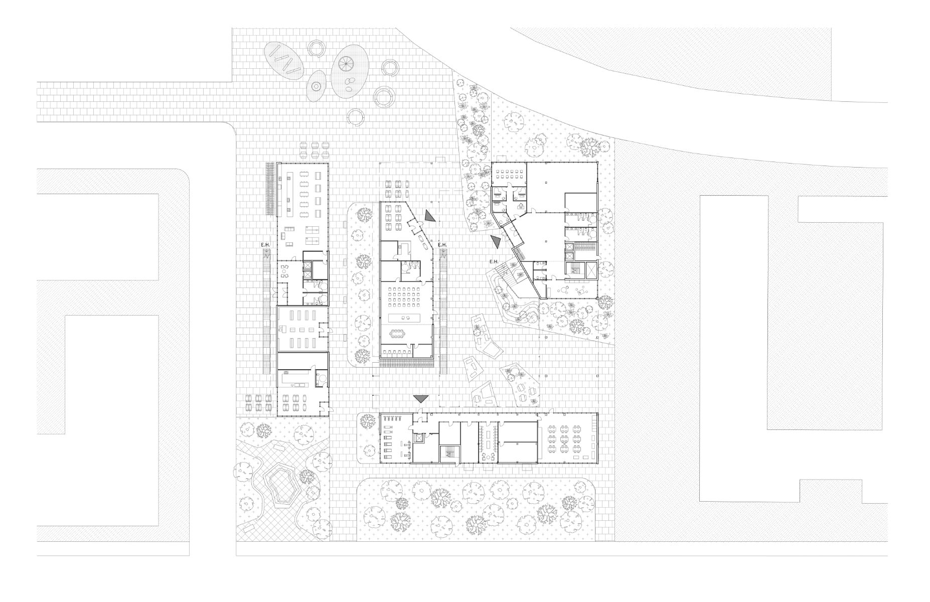 Plan du rez-de-chauss&eacute;e