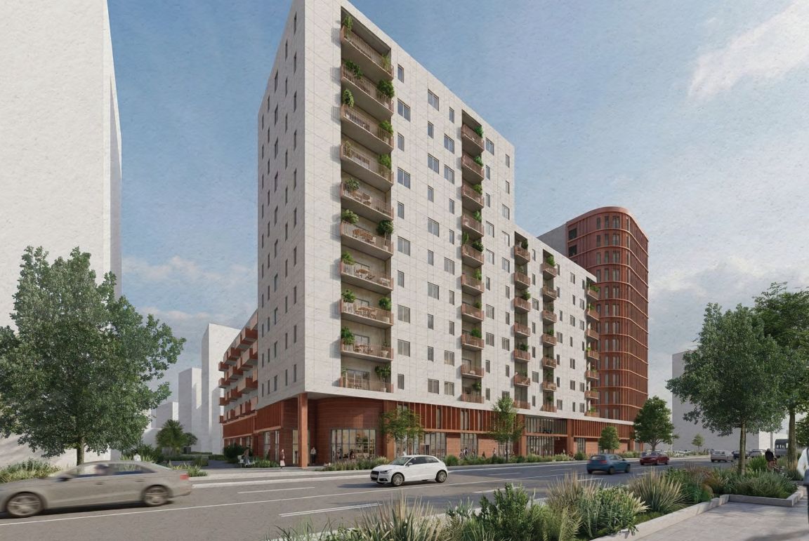 Vue depuis la rue Jean-Talon Ouest