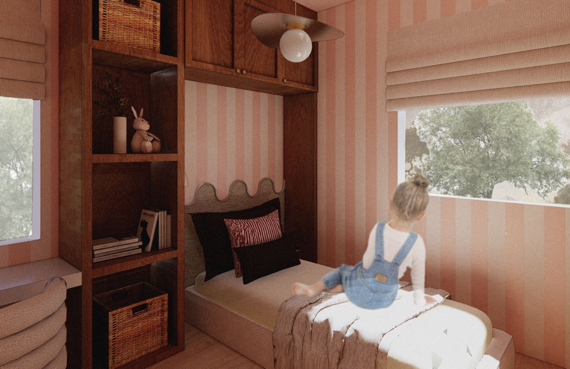 Chambre d'enfant &agrave; l'&eacute;tage