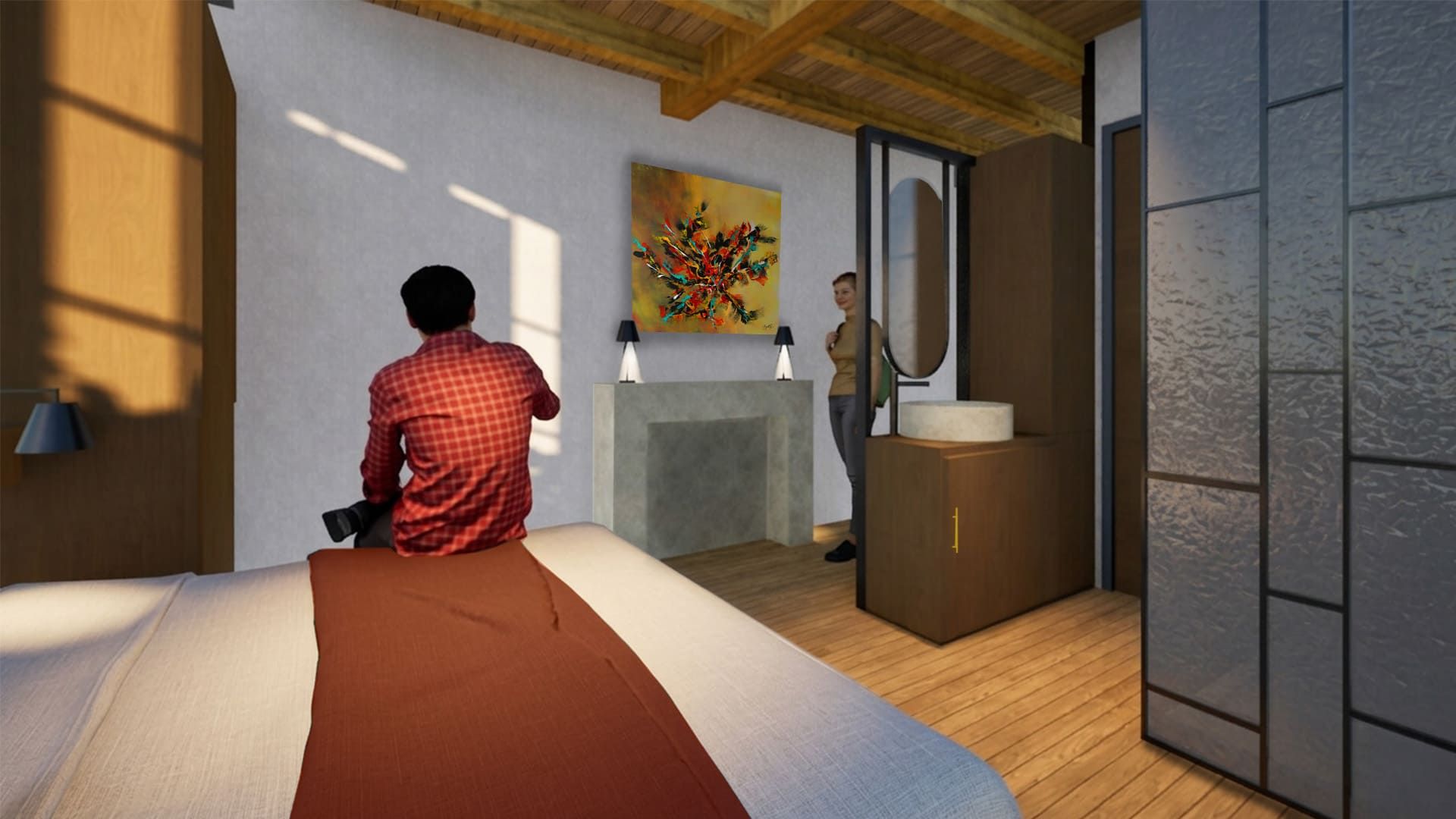 Chambre dans l'existant