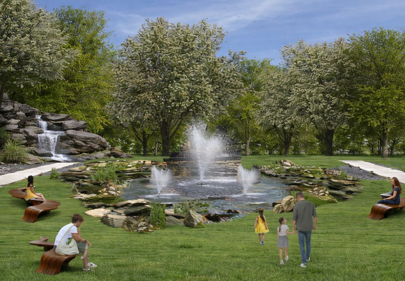 Rideau d&rsquo;eau &ndash; Jardin Est