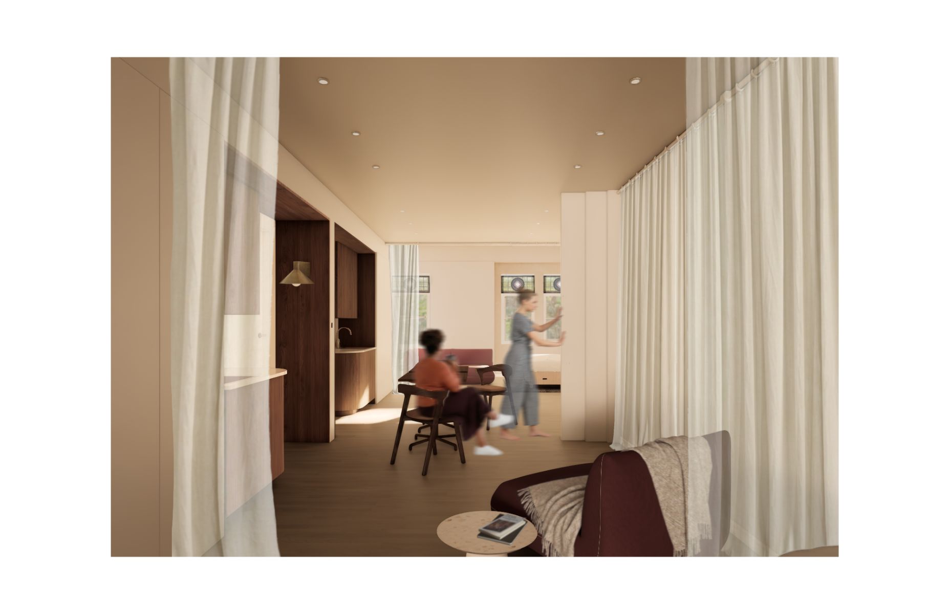 Espace commun &agrave; deux logements