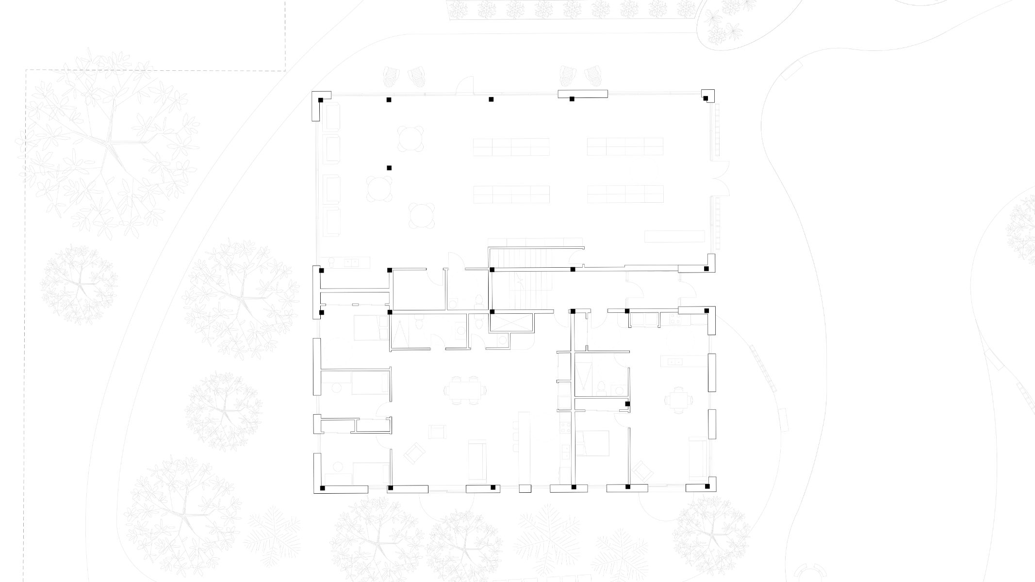 Plan du rez-de-chauss&eacute;e du fragment