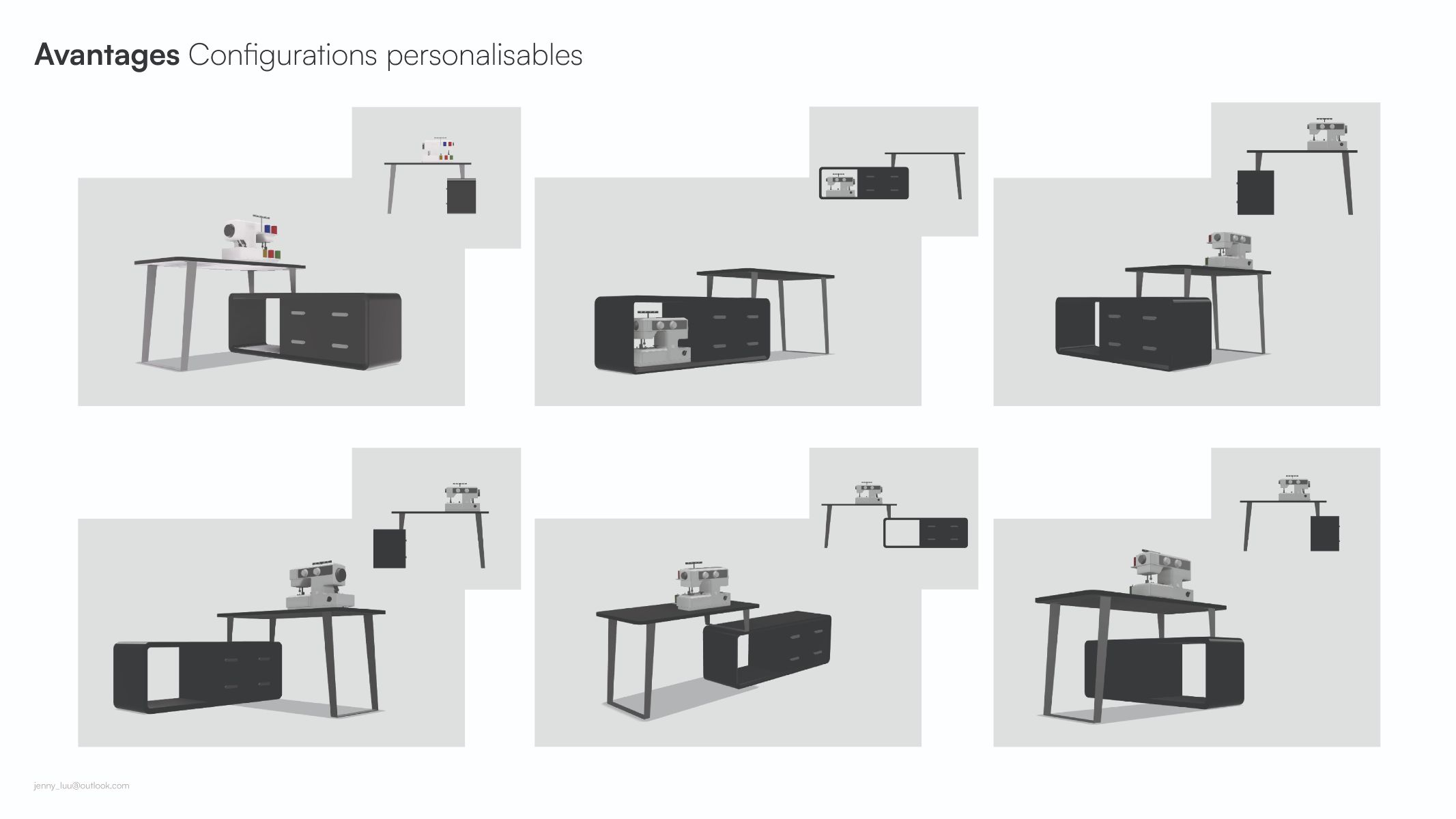 Plusieurs configurations possibles selon les besoins et les pr&eacute;f&eacute;rences