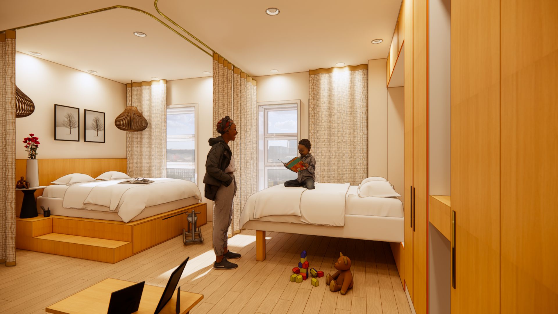 Perspective Chambre familiale