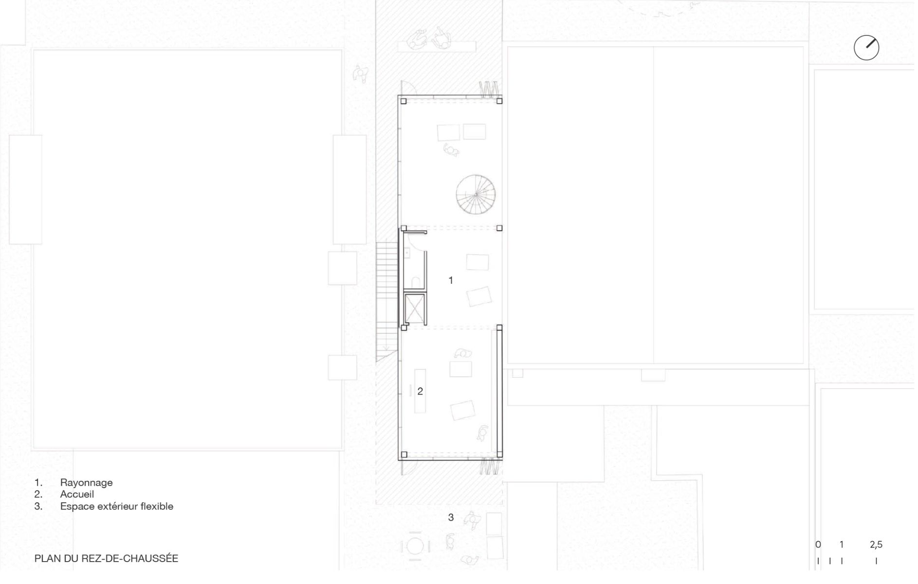 SITE A : Plan du rez-de-chauss&eacute;e