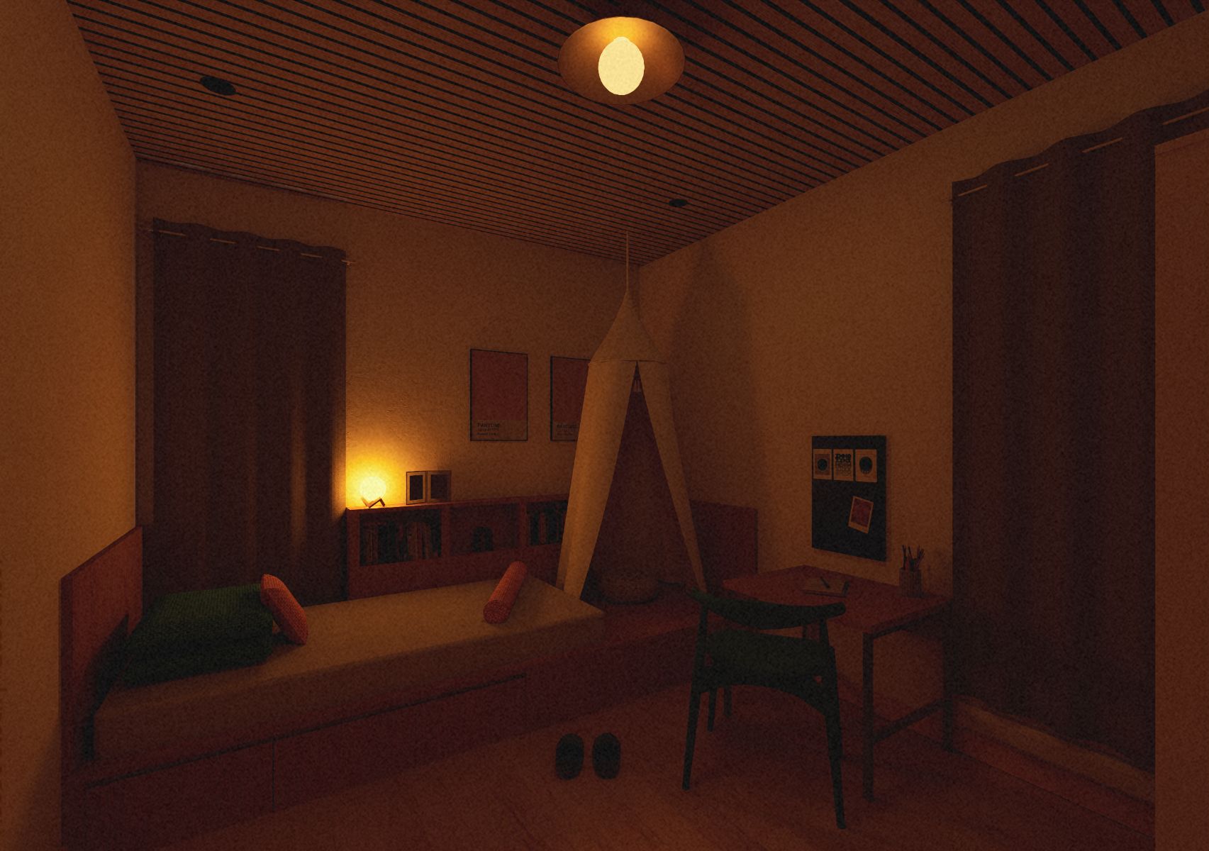 Rendu chambre priv&eacute;e en soir&eacute;e
