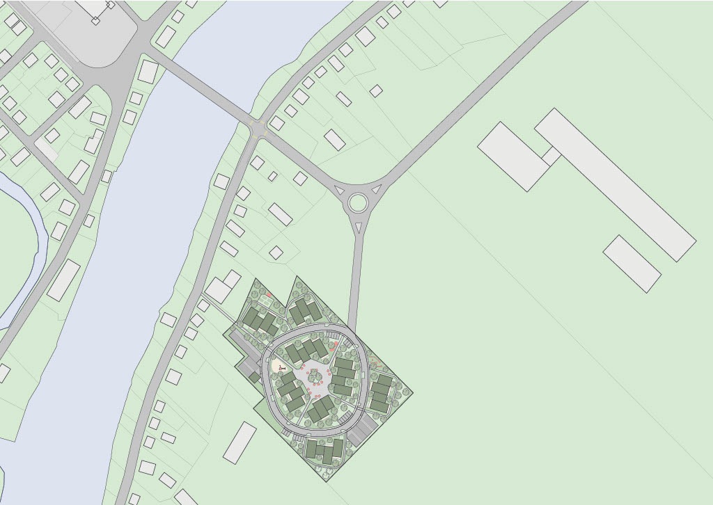 Plan du site &agrave; Saint-Casimir