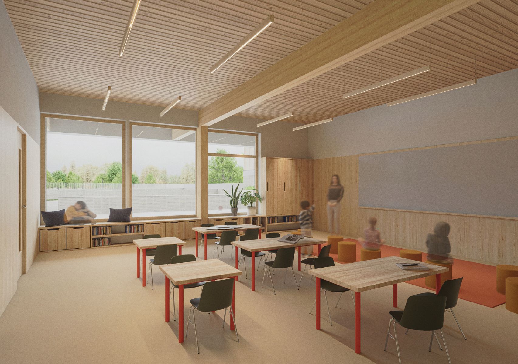 Vue d'une classe de maternelle