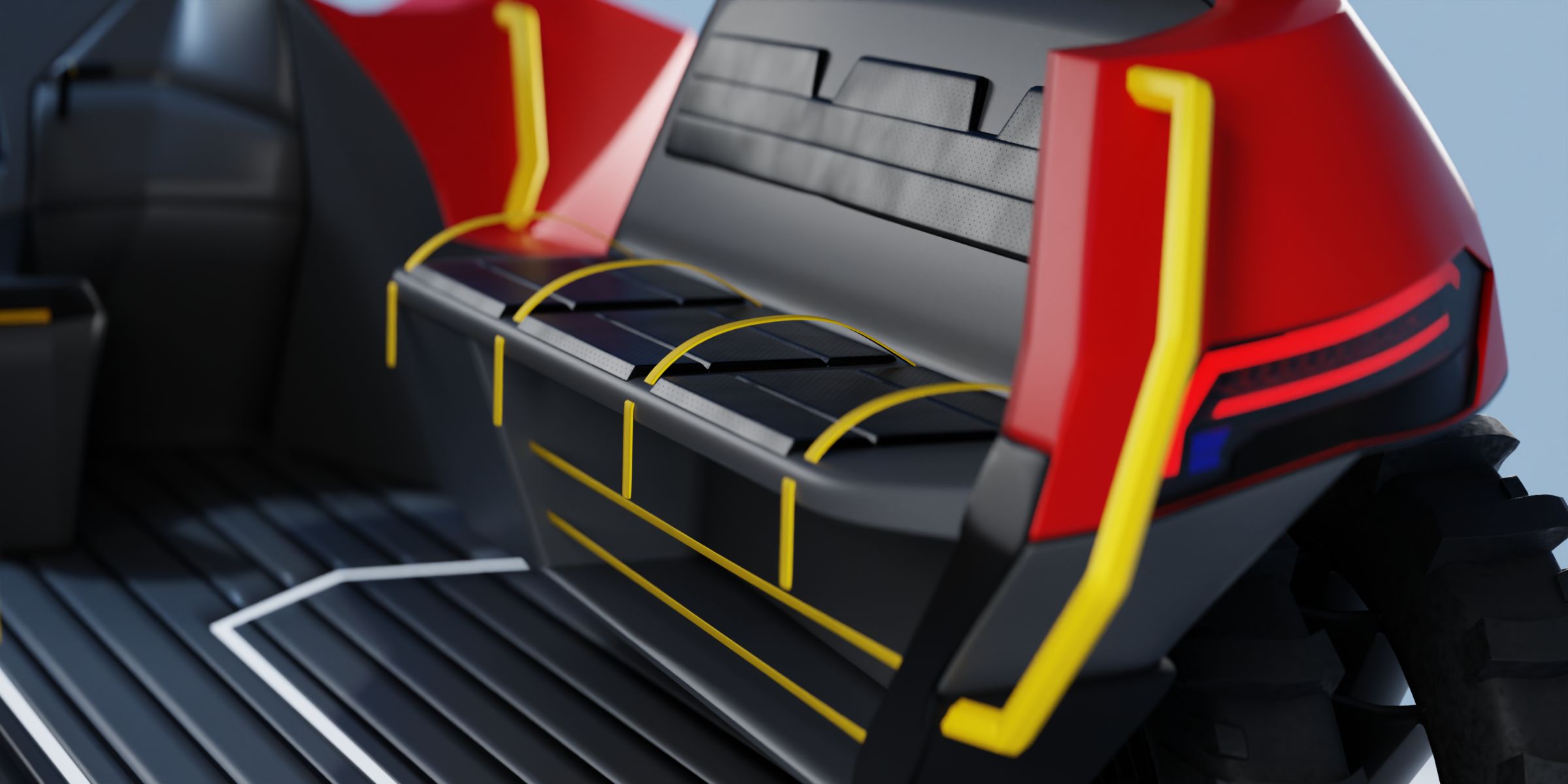 Espace passager modulable (3 assis / 1 civi&egrave;re)
