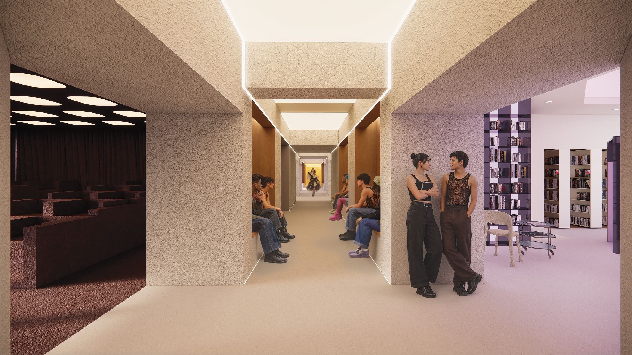 Corridor devenu &laquo; runway &raquo;, entre mise en sc&egrave;ne et retrait