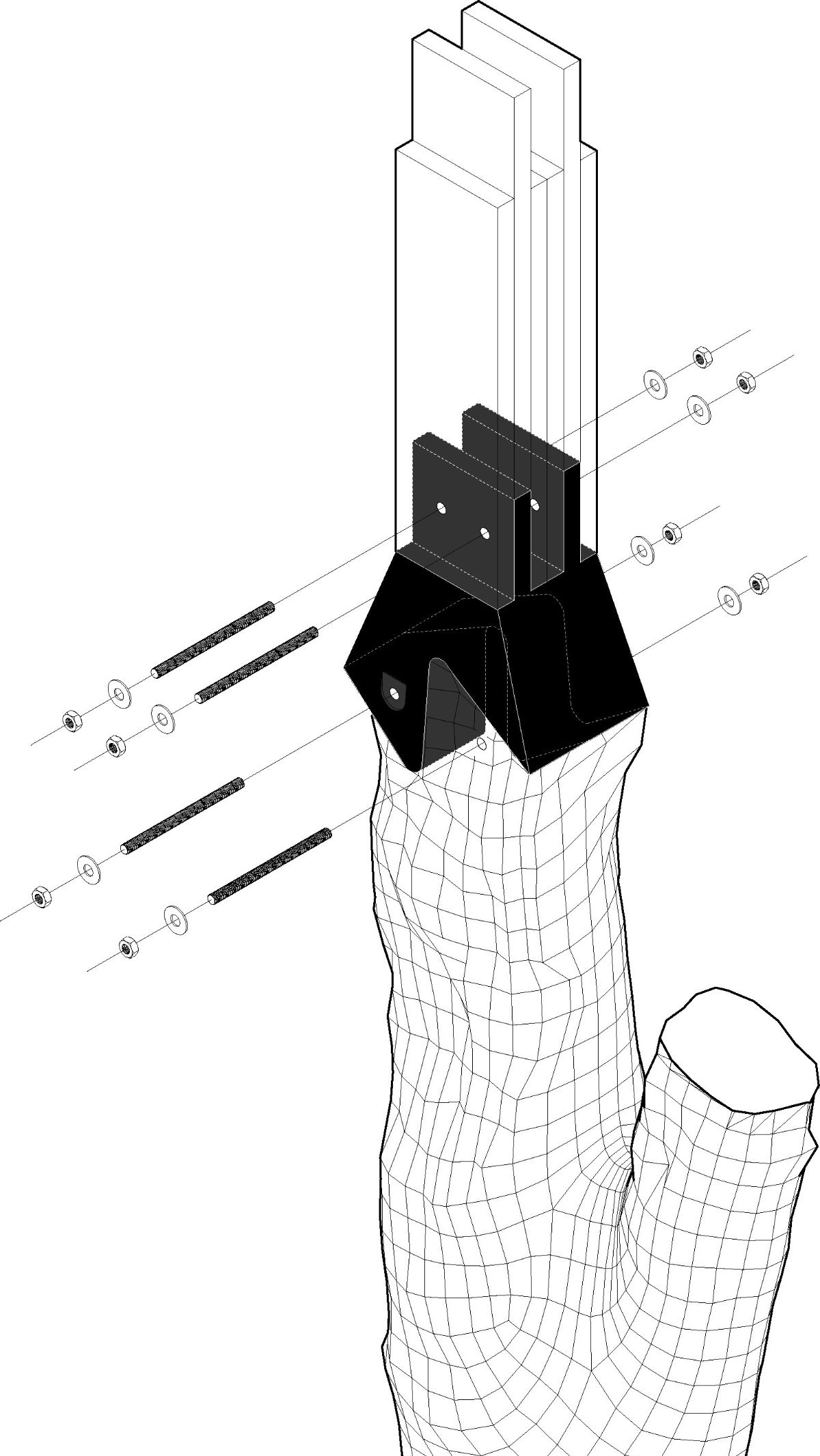 D&eacute;tail d'assemblage 1:1