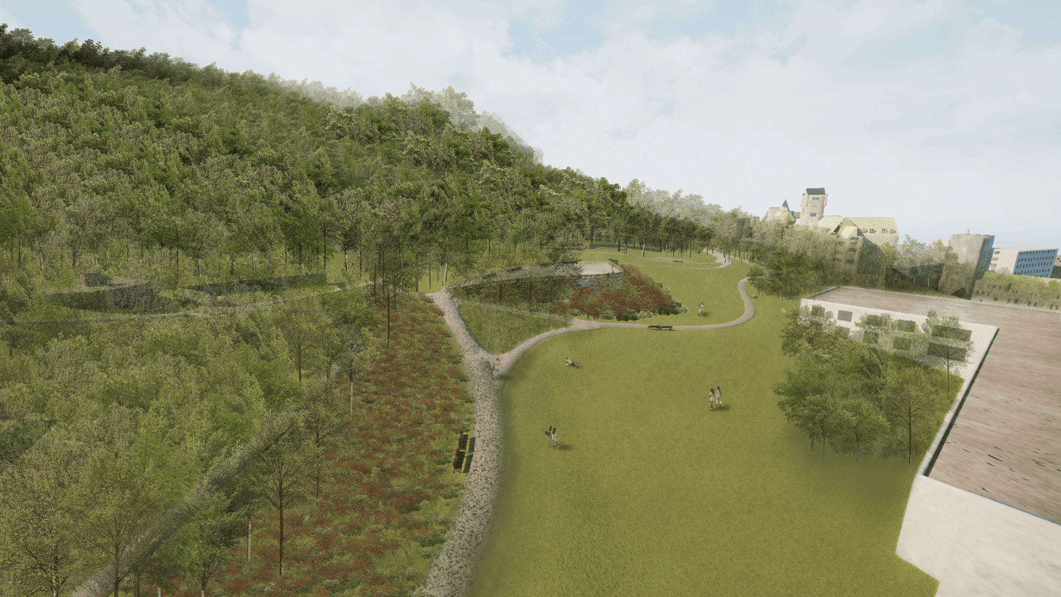 Jardin Ouest/Harmonie &ndash; Zone ouverte et de mise en valeur des vues