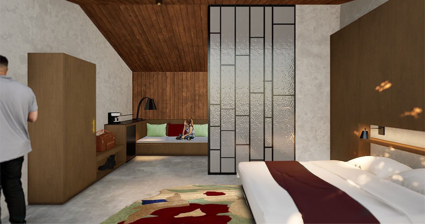 Chambre dans l'extension