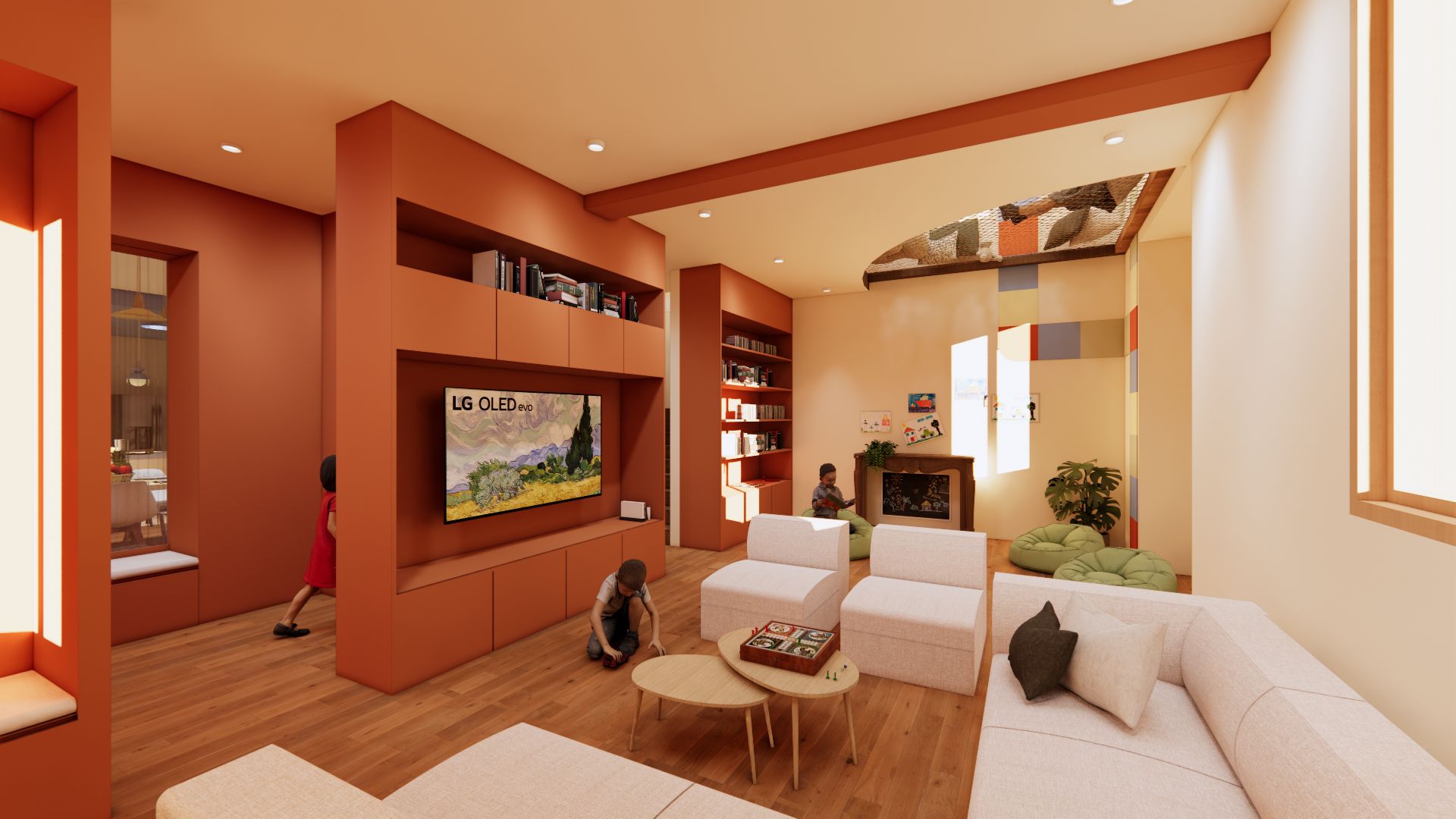 SALON/BIBLIOTH&Egrave;QUE &ndash;  RDC