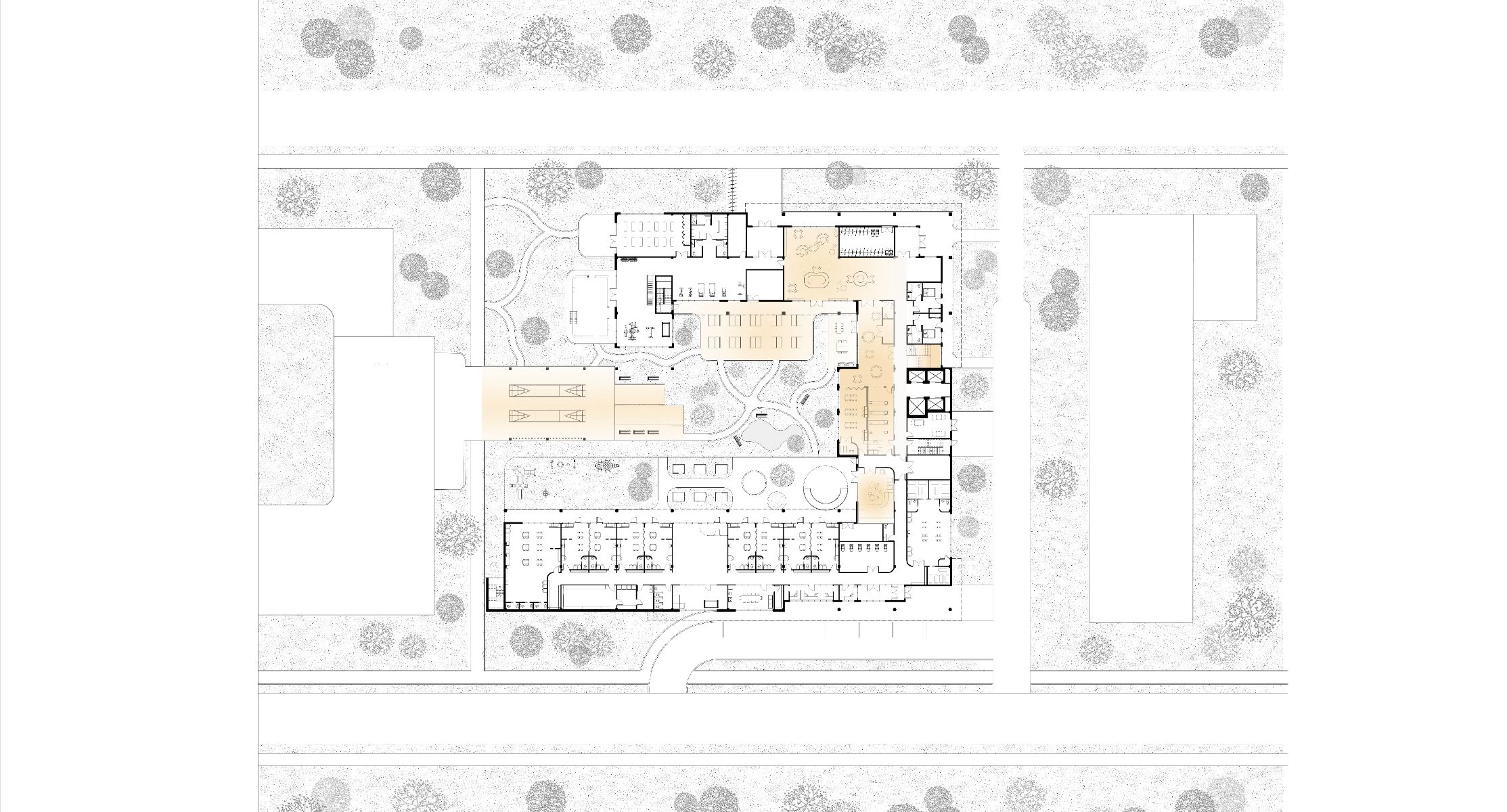 Plan du rez-de-chauss&eacute;e