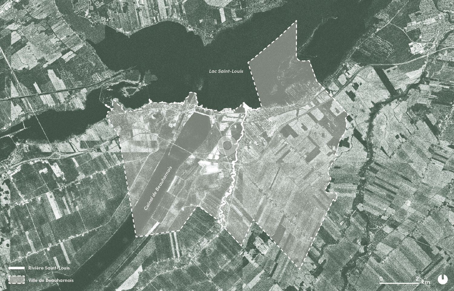 Carte de localisation de la ville de Beauharnois