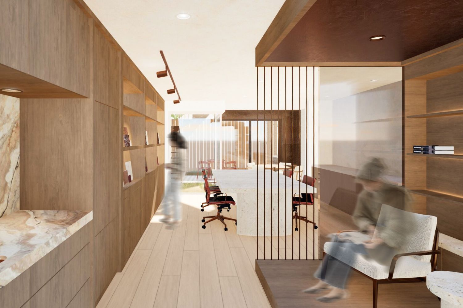 Bureau de la designer