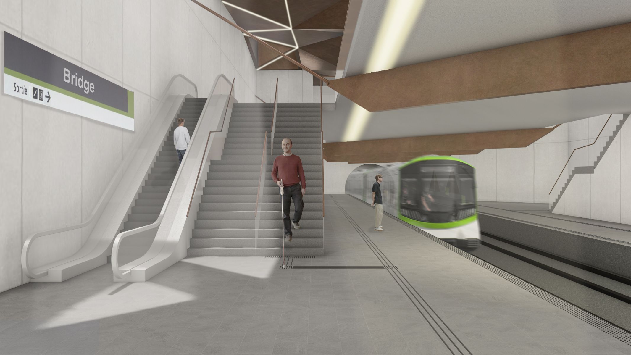 Transition vers la mezzanine