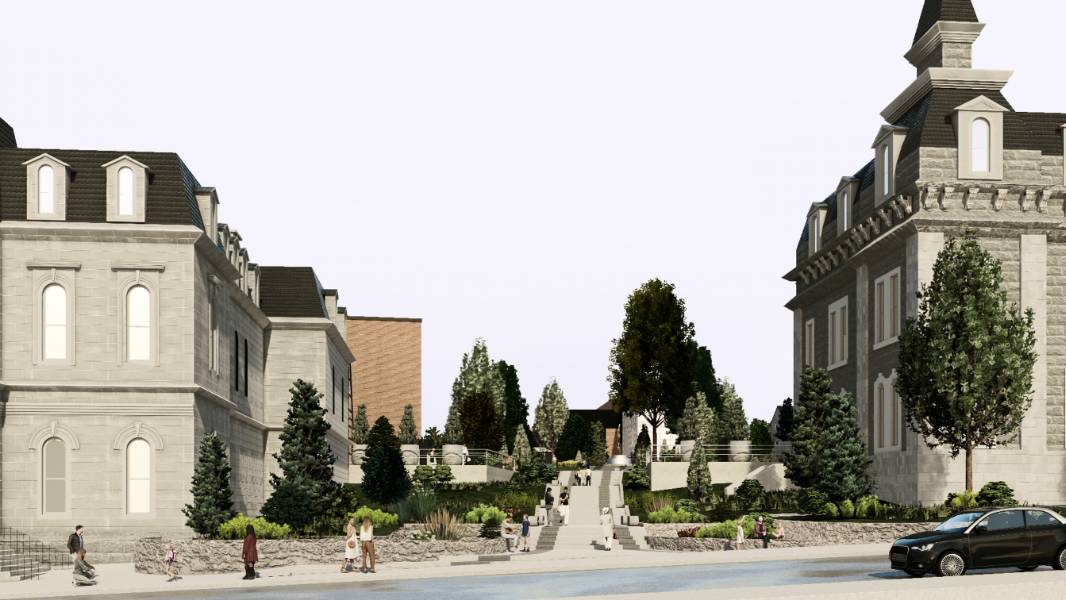 R&eacute;v&eacute;ler l'invisible &ndash; Une recomposition urbaine entre patrimoine, paysage et usages au centre-ville de Sherbrooke