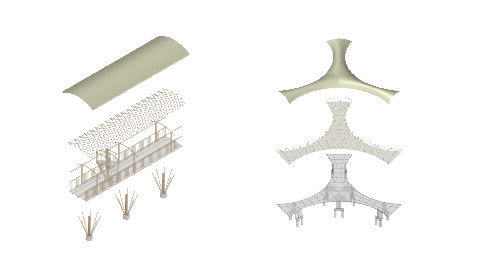 Axonom&eacute;tries de structure