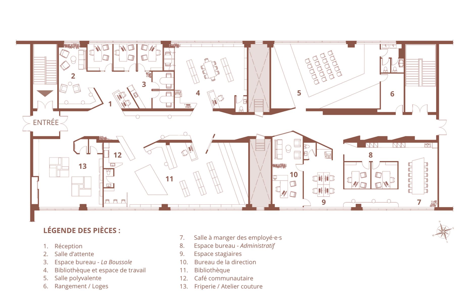 Plan du centre am&eacute;nag&eacute;