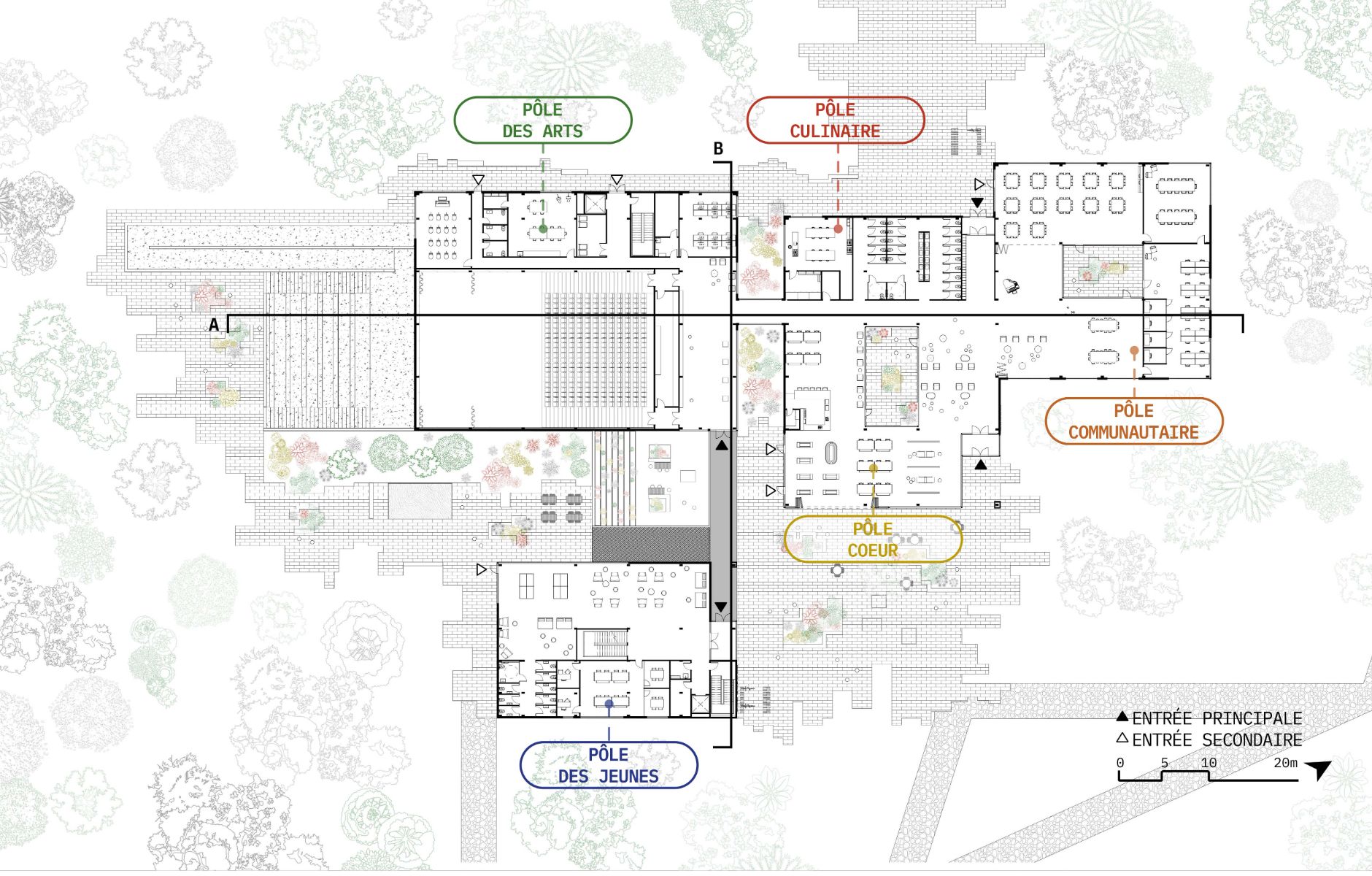 Plan du rez-de-chauss&eacute;e