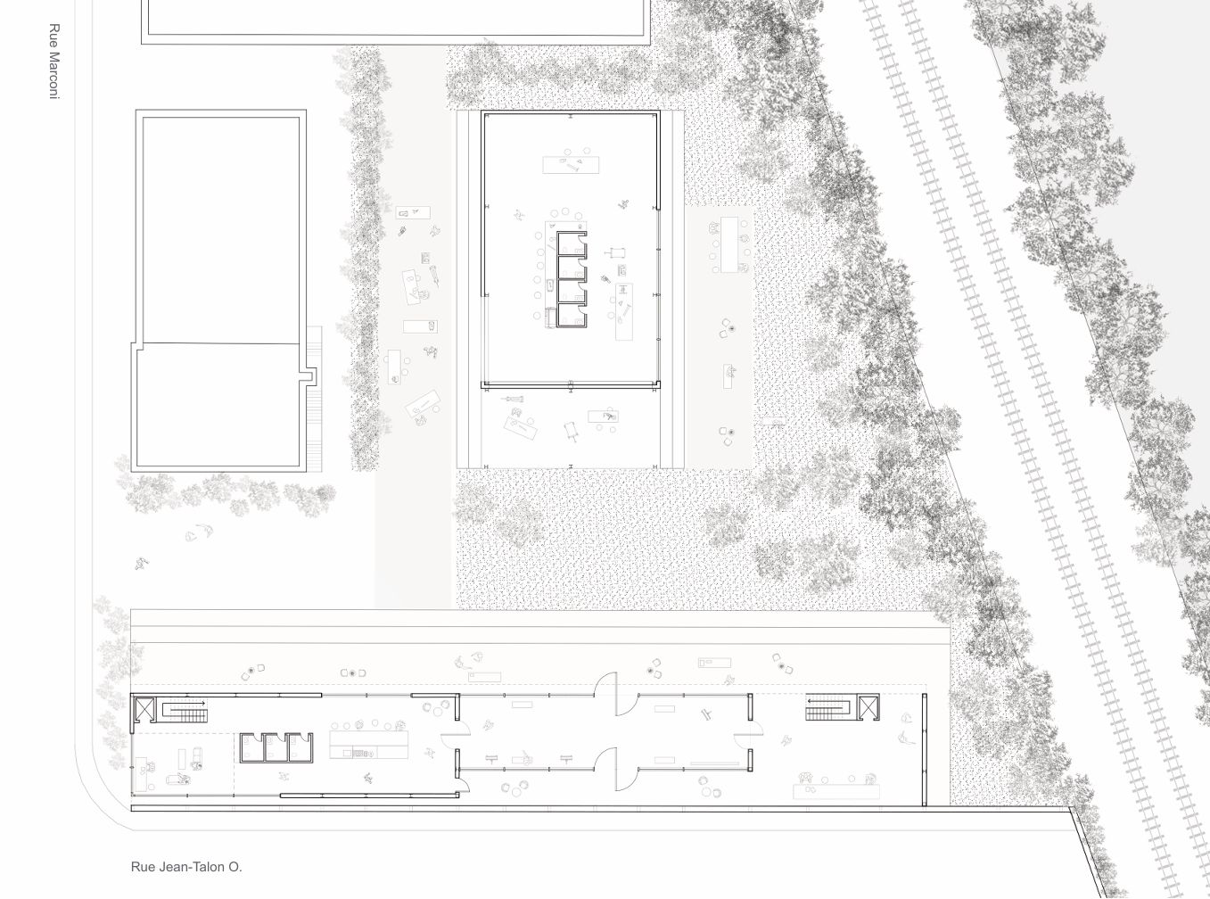 plan du rez-de-chauss&eacute;e