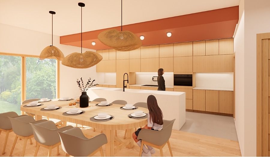 Vue sur la cuisine