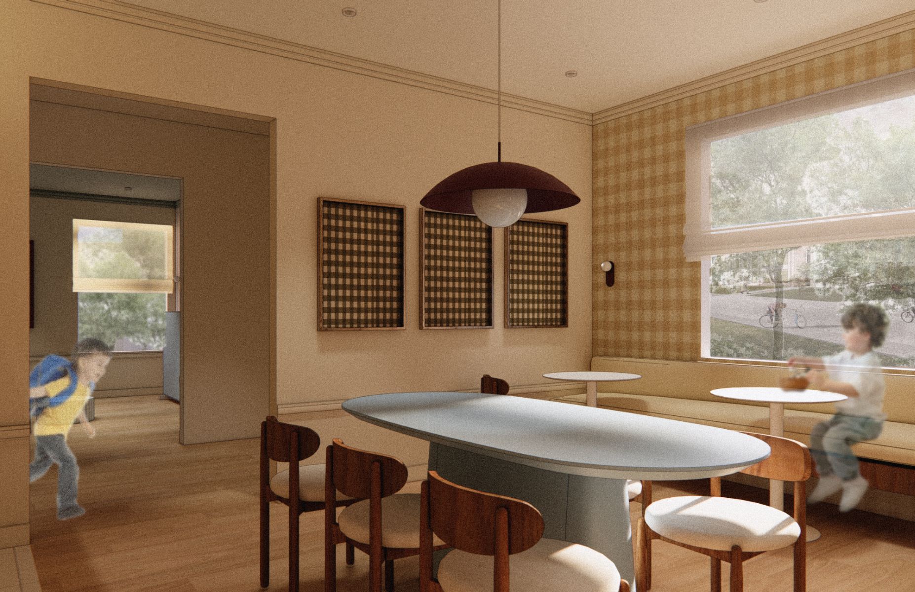 Salle &agrave; manger au rez-de-chauss&eacute;e