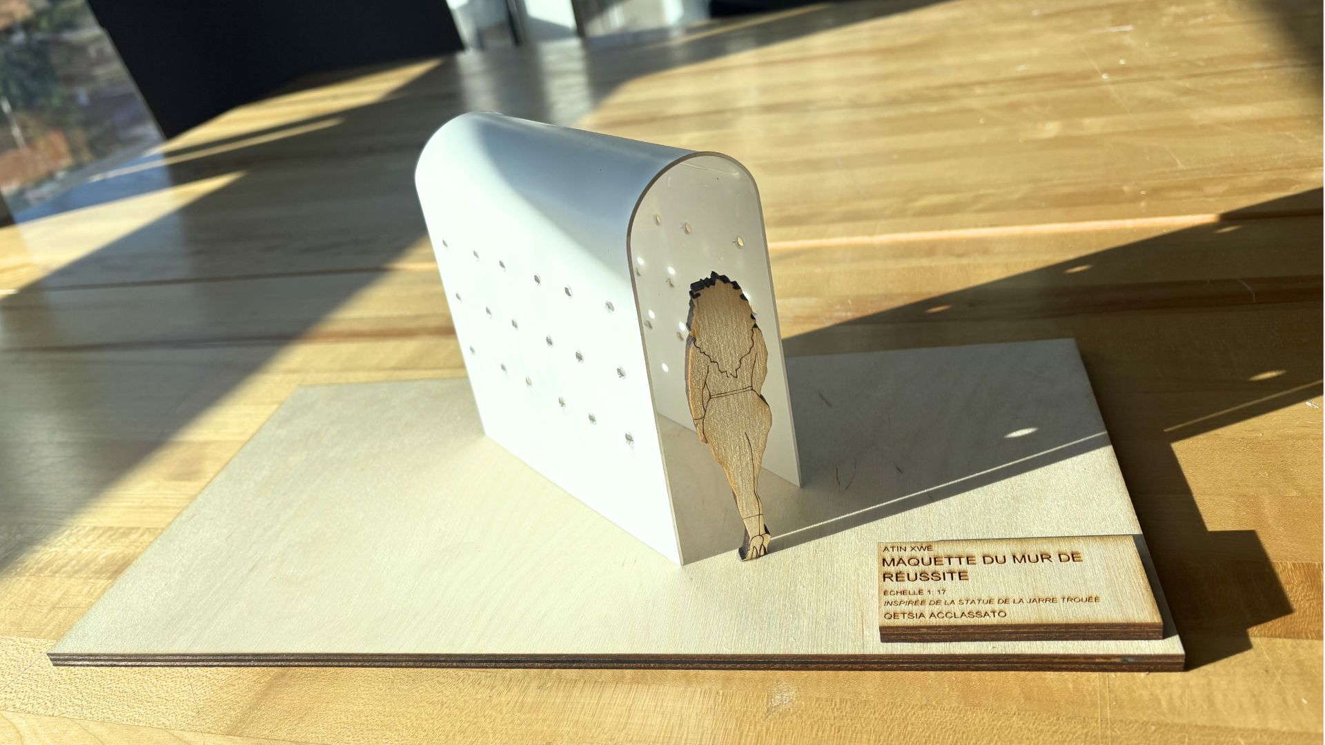 Maquette du mur de r&eacute;ussite