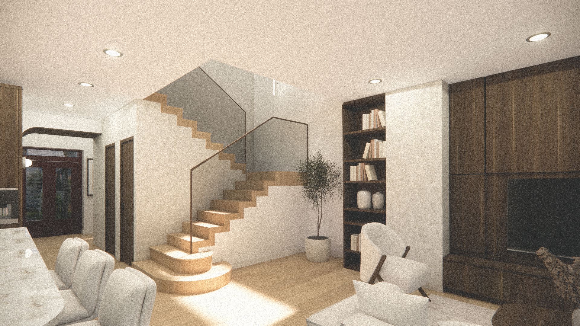 Perspective de l&rsquo;escalier