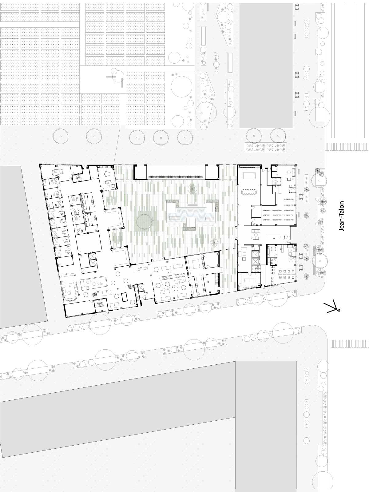 Plan rez-de-chauss&eacute;e