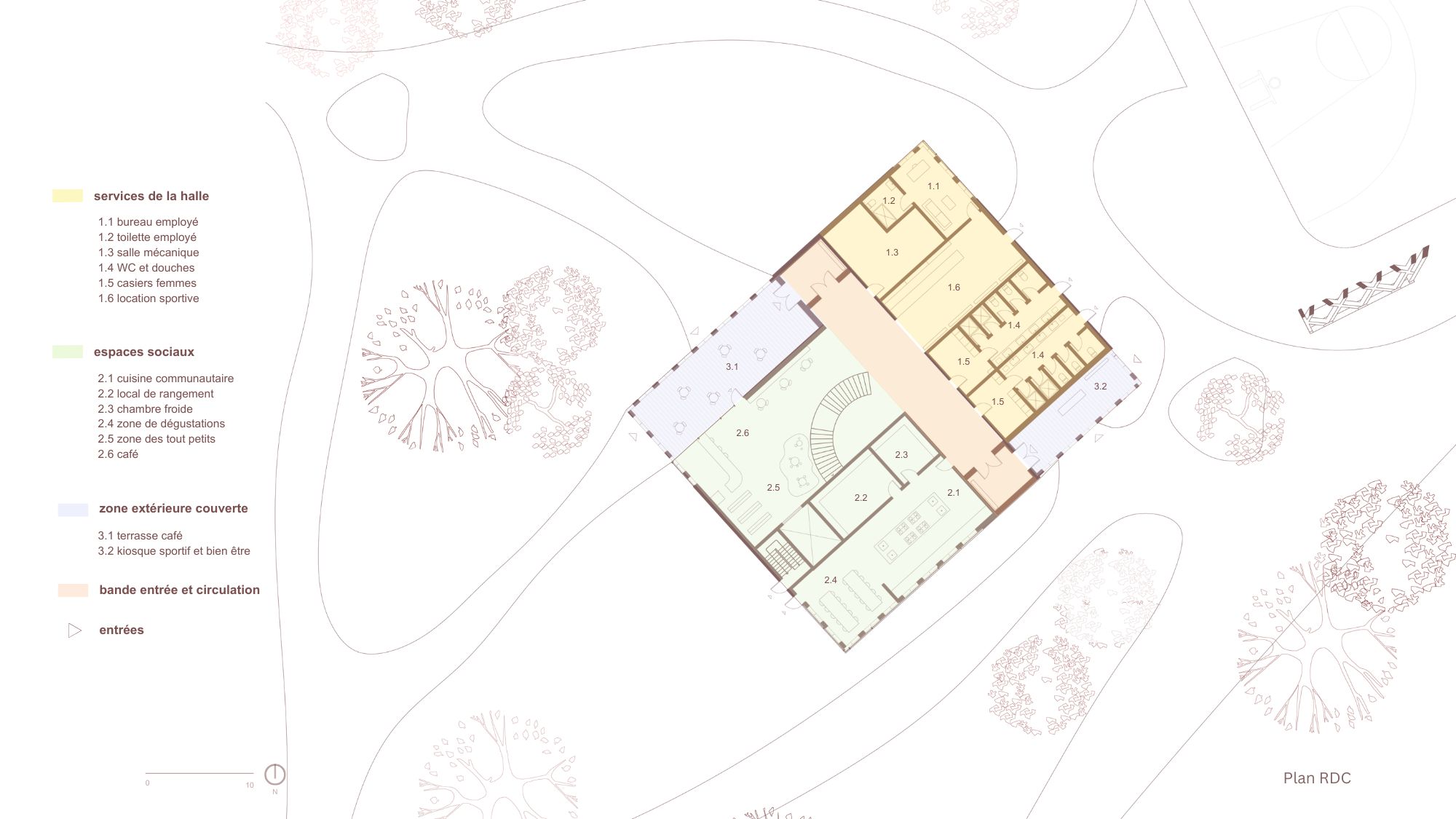 Plan RDC - pavillon communautaire