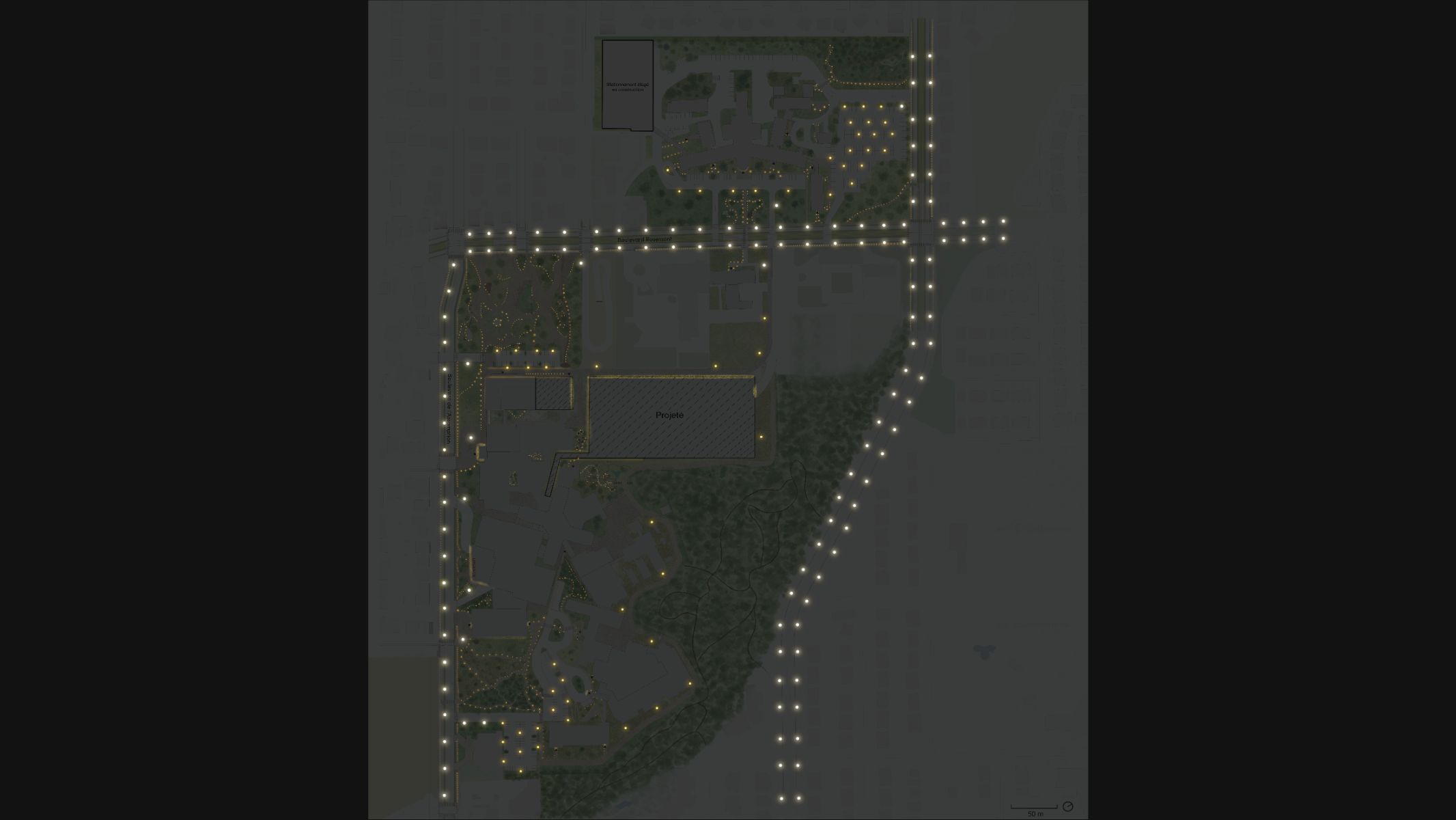 Plan lumi&egrave;re