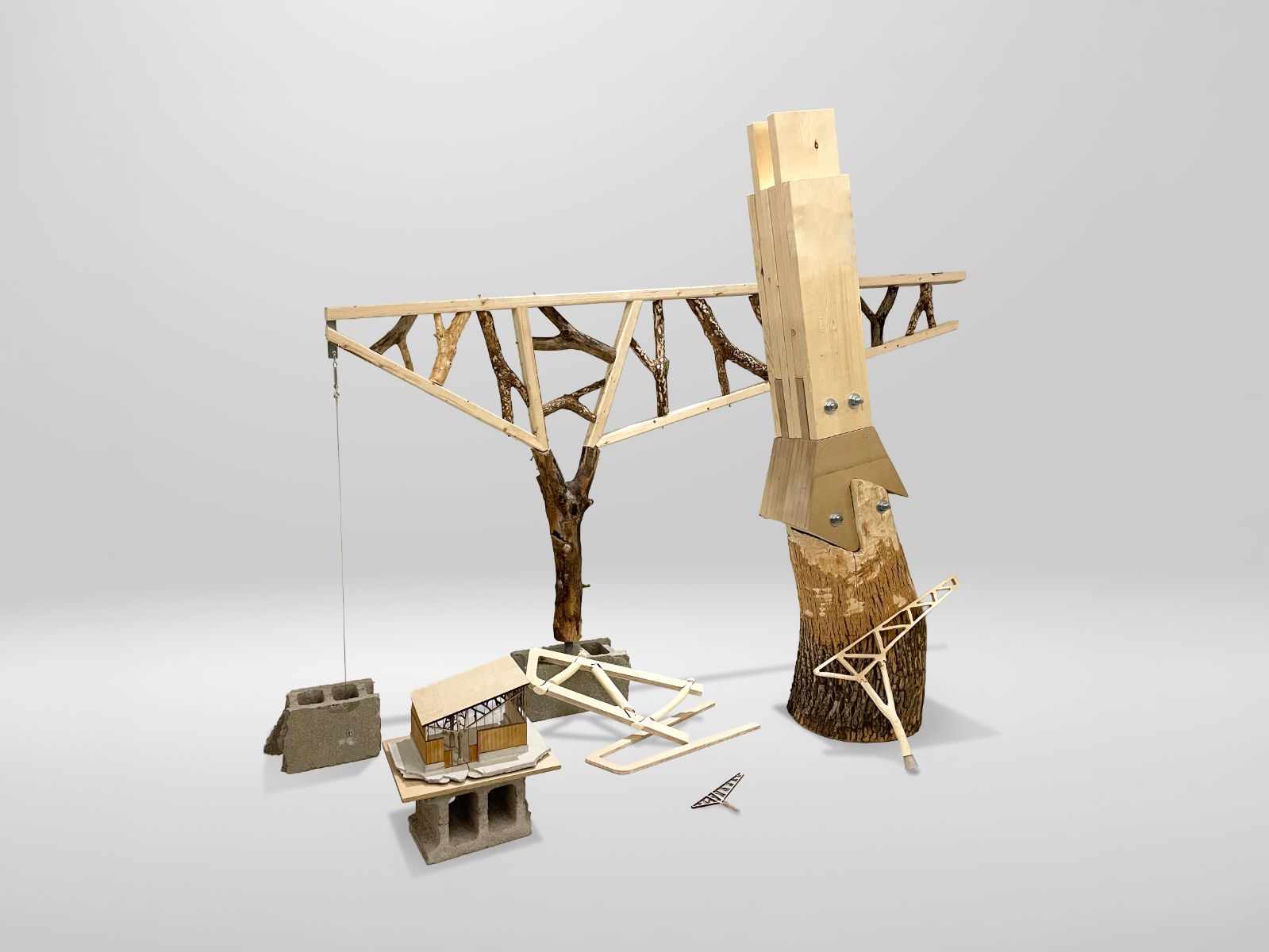 Ensemble de maquettes et prototypes exploratoires