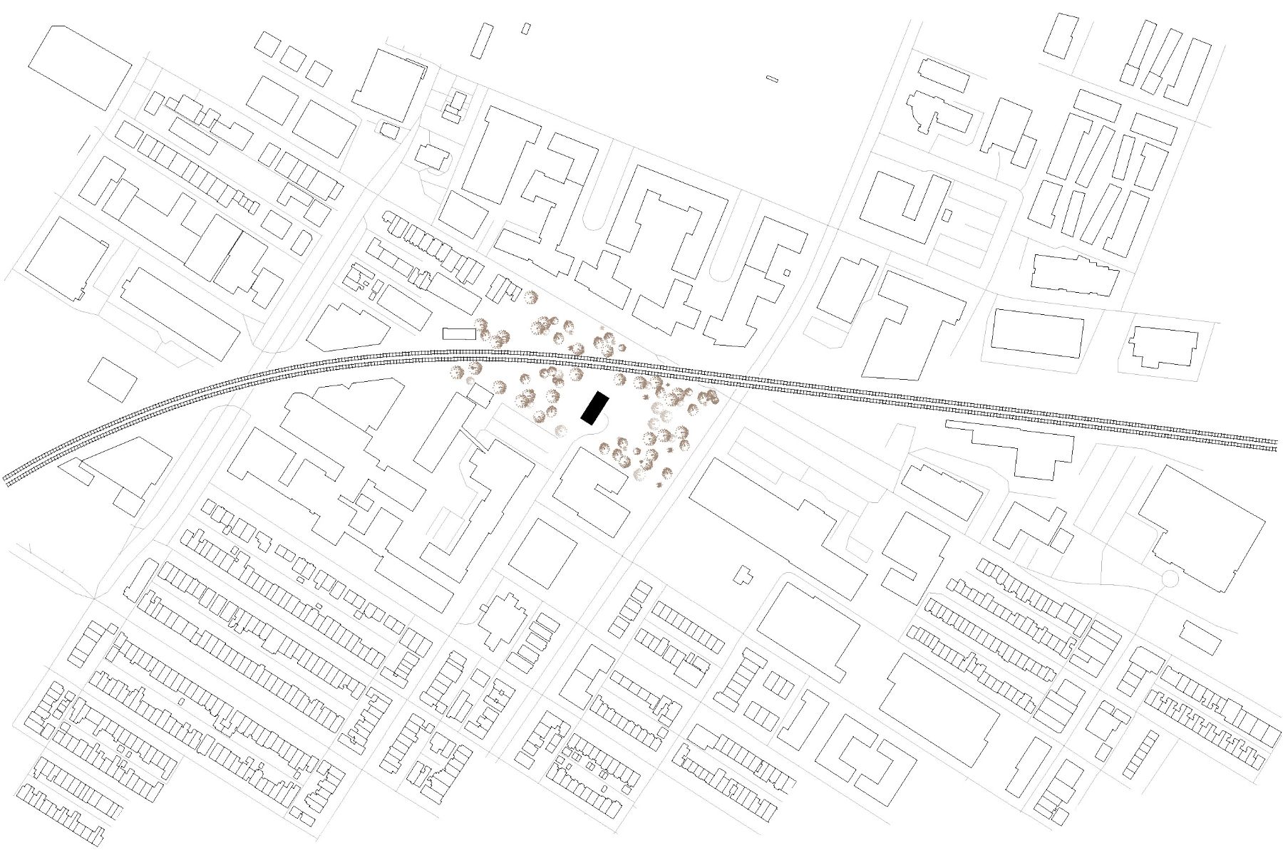 Plan d'implantation &ndash; &Agrave; la fronti&egrave;re de Rosemont et du Plateau